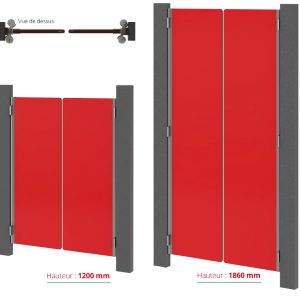 Kalysse's sliding door units for easy opening and closing
